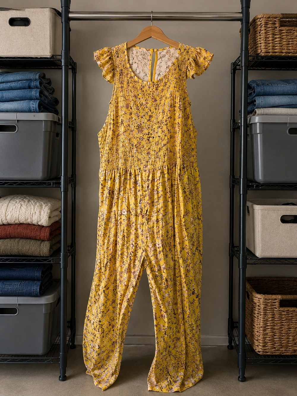 Wonderly Floral Yellow Summer Dress